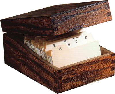 卡片盒筆記法裡的 Zettel 是卡片，Kasten 是盒子，所以先要找到卡片和盒子。