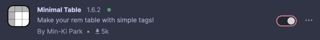 Minimal Table，讓你不用離開 RemNote 就可以做出表格 FusionFlow