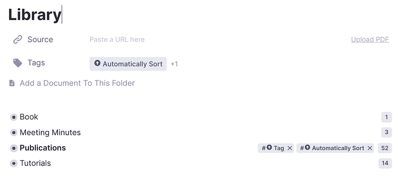 在 RemNote 裡，引用也是種標籤，我把標籤這招拿來建立我的參考資料庫，方法是我開一個資料夾叫 “Library”，把所有需要參考的放在下面，以後好查詢。